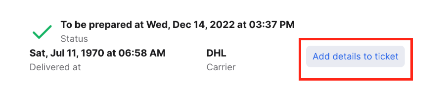Add details to ticket button