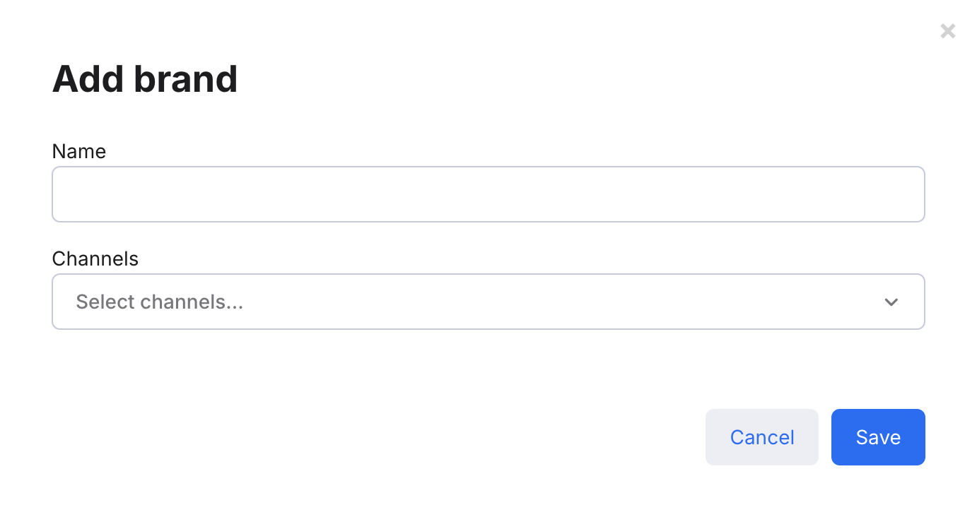 Add brand window